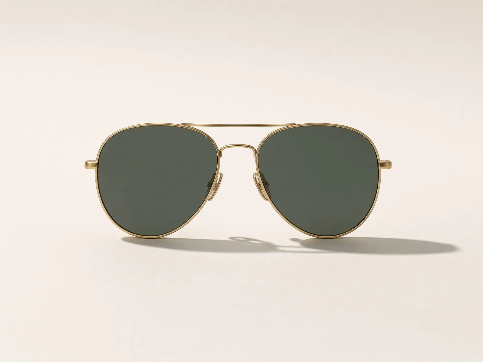 Vedere frontală: Zenit, ramă titan auriu, lentile verde G-15